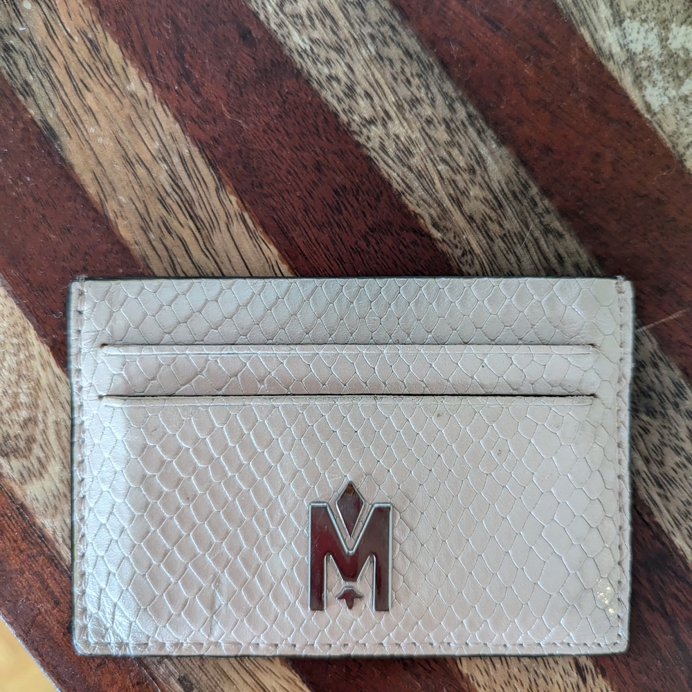 Mackage Cream Wallet Sleek Design Textured Finish